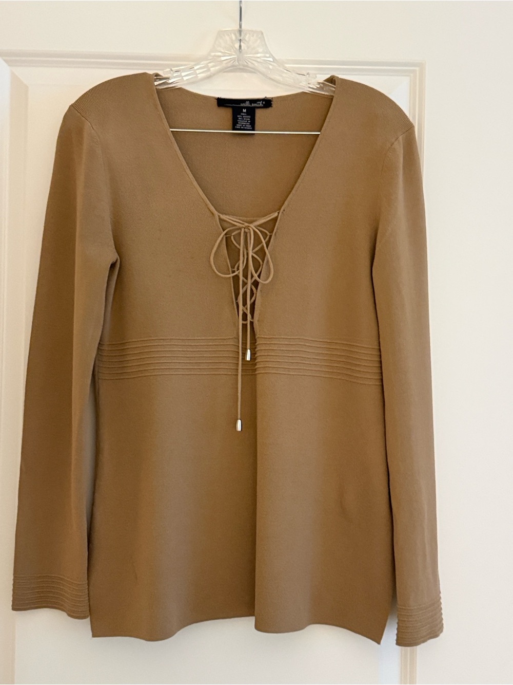 Willi Smith Knit Top in Camel Tan